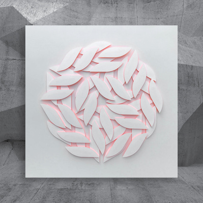 An image of futuristic vintage modern Relief Art3D art geometric art minimal art
geometric abstract op art contemporary modern steven schmidt oklahoma city