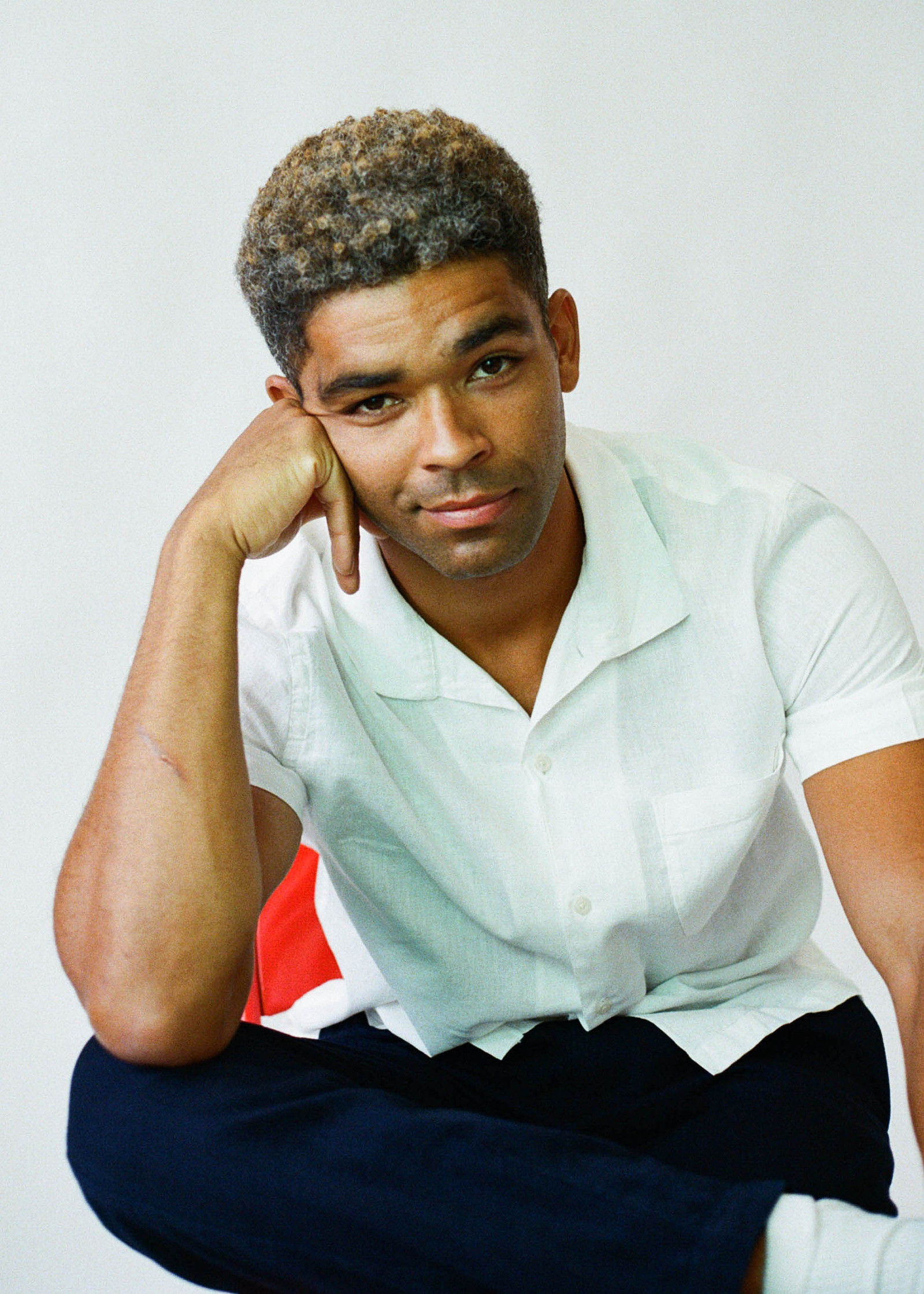 Kingsley Ben-Adir for LA Times to promote One Night in Miami
