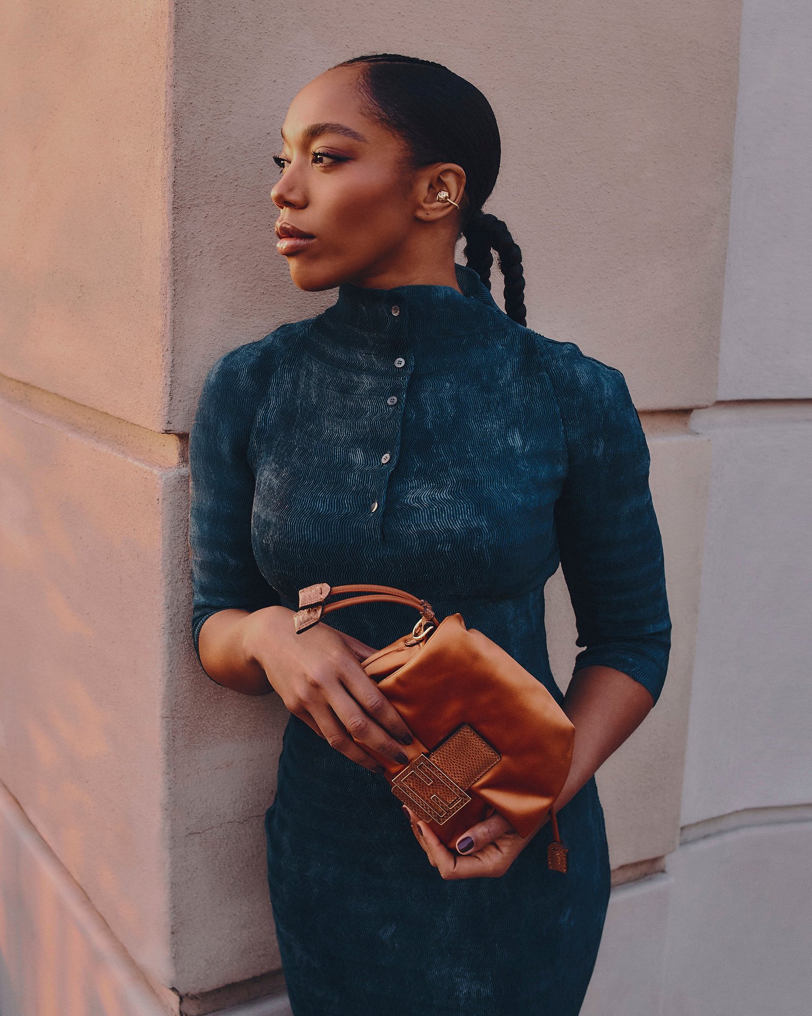 Naomi Ackie for Fendi at Milan Fashion Week
