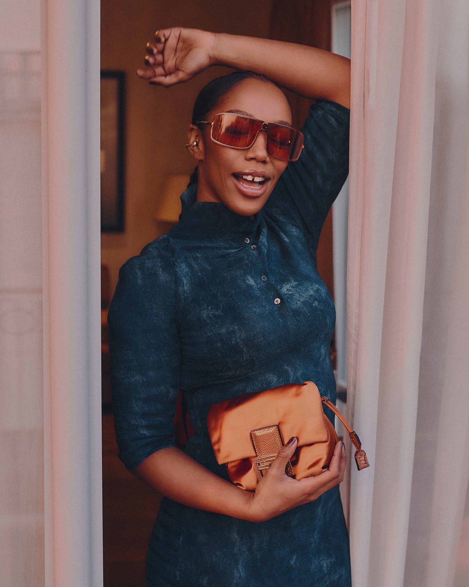 Naomi Ackie for Fendi at Milan Fashion Week
