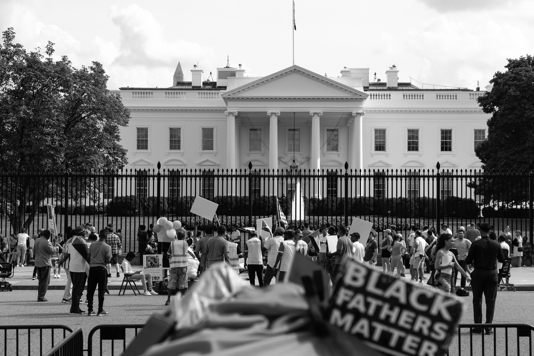 White House in black and white