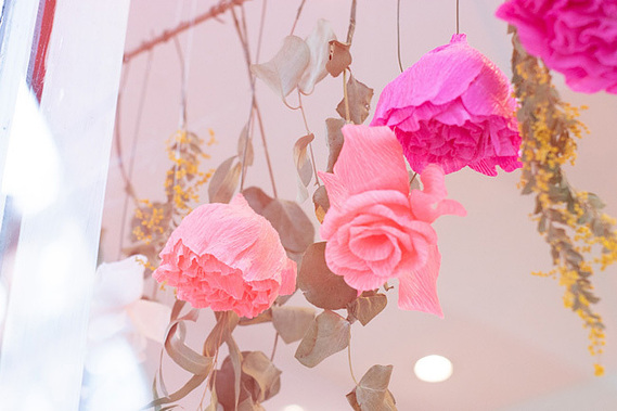cutter & squidge hanging paper branch decor