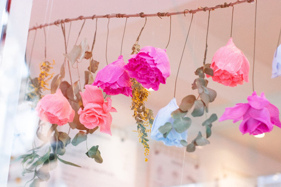cutter & squidge hanging paper branch decor
