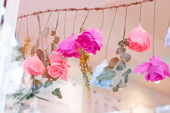 cutter & squidge hanging paper branch decor