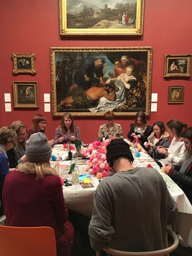 POM POM FACTORY PAPER FLOWER AND PAPER POM POM WORKSHOP AT CAROUSEL LONDON 