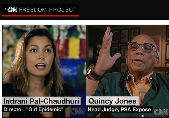 Indrani Pal-Chaudhuri and Quincy Jones on CNN