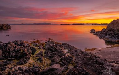 Sunrise on Nanoose Bay, Vancouver Island, BC
