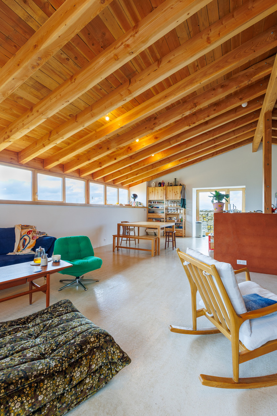 Projet de transformation d'une grange en maison Salle à manger rénovation maison Ardèche