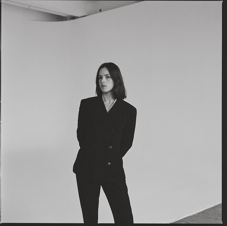 Writer Anna Jube photographed in Brooklyn by David Cortes