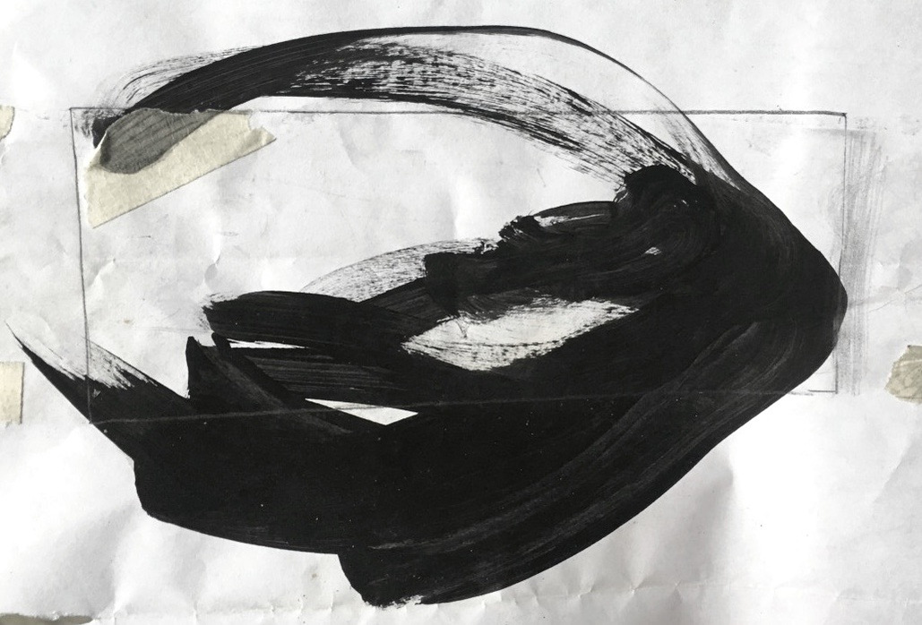 Acrylic paint on paper 