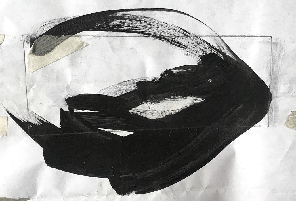 Acrylic paint on paper 