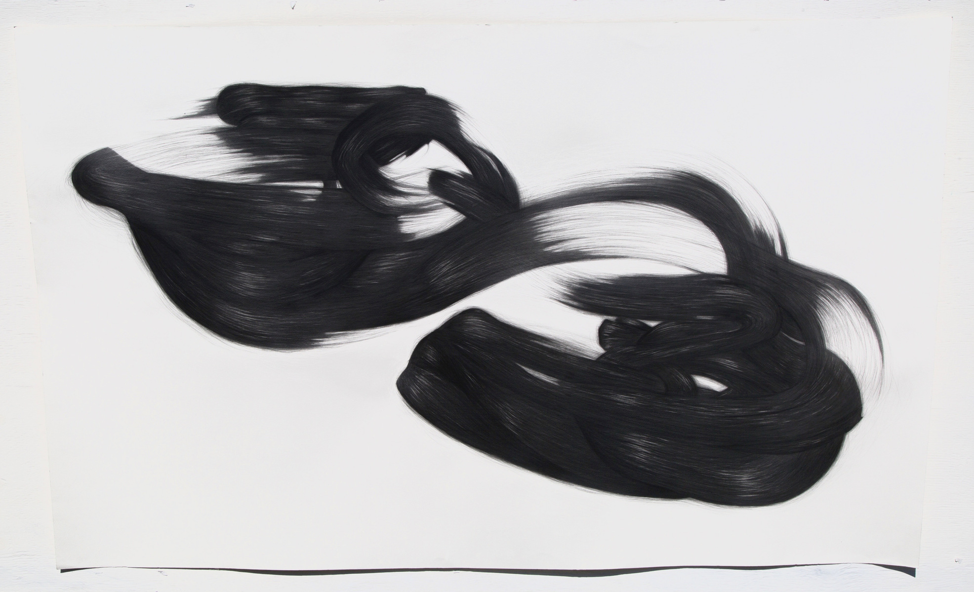 Everything's Measured in Distance From You Drawing | Graphite on watercolour paper, 67" x 42.5"