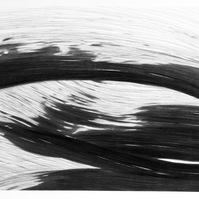 Holding On Very Tightly | Graphite on watercolour paper, 42" x 16.5"