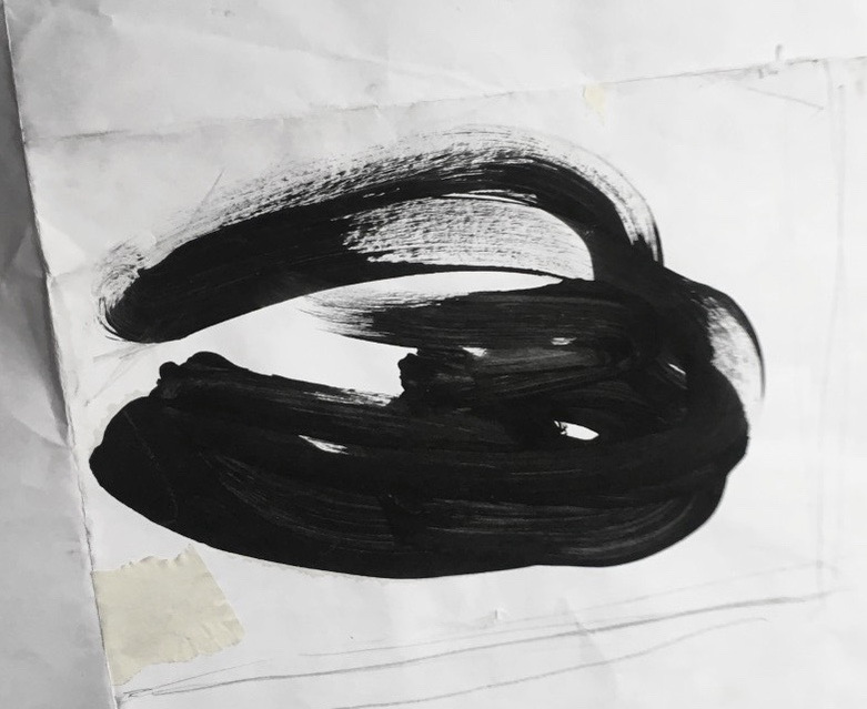 Acrylic paint on paper 4" x 6"