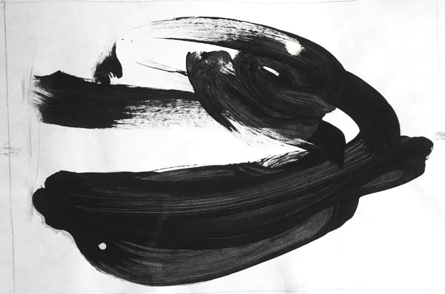 Acrylic paint on paper 4" x 6"