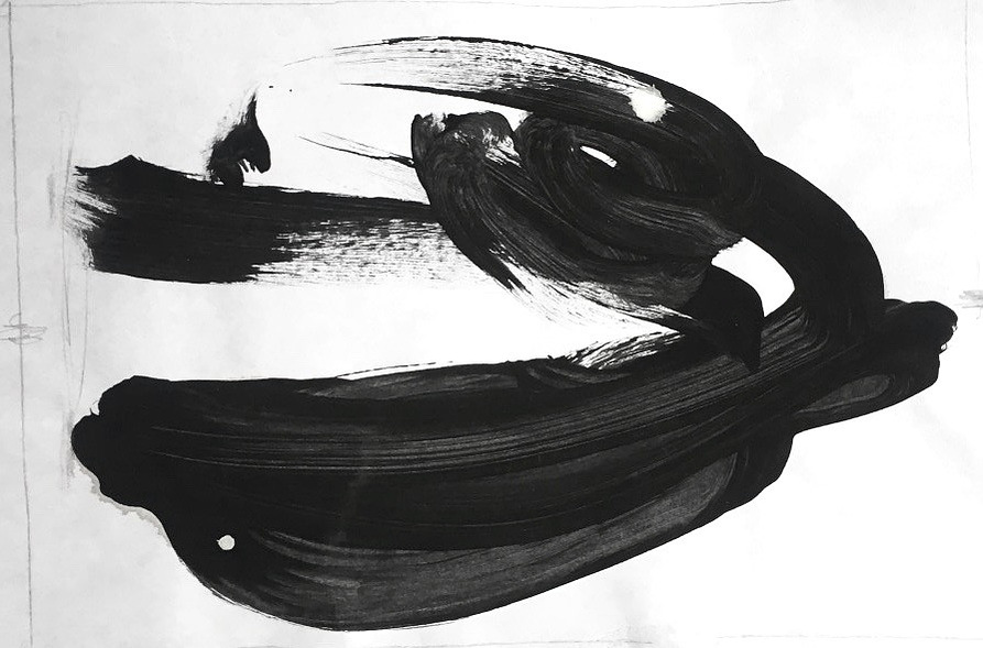 Acrylic paint on paper 4" x 6"