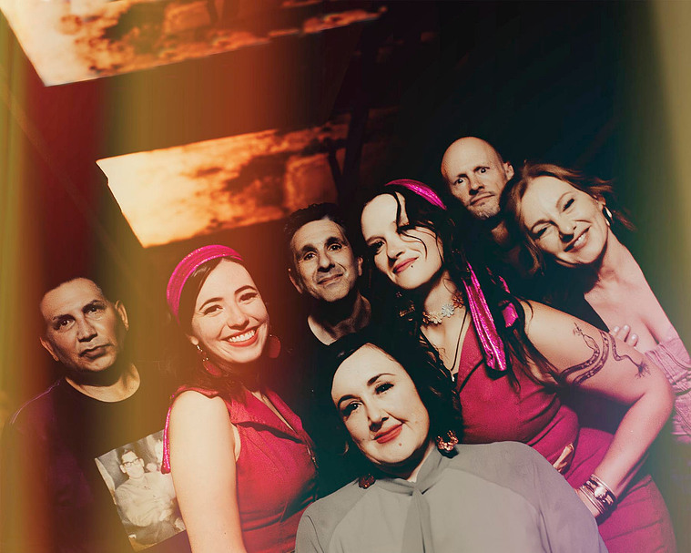 Jaws of Brooklyn @ Baba Yaga in the greenroom after their Album Release show! 
photo by Melissa X DeAun