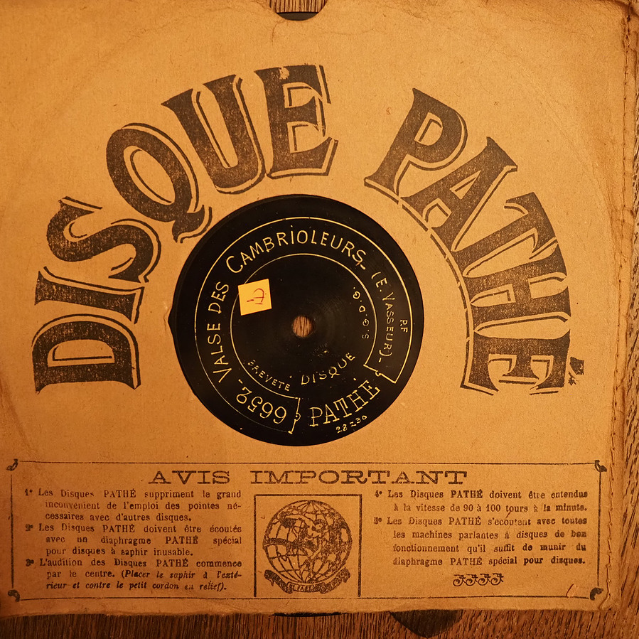 Mes adieux au 63e Ligne disque à 100 tours pour gramophone