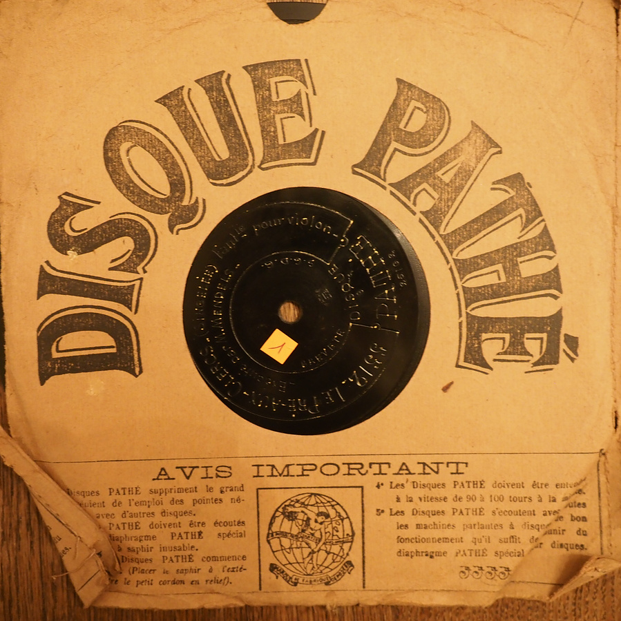 Emile Mendels 100 rpm gramophone record