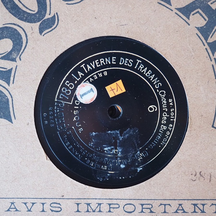 Disque pour gramophone à 100 tours de Devries, Danges, Nansen, et Belhomme