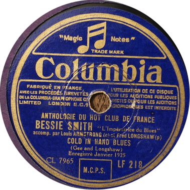 Bessie Smith 78 tours