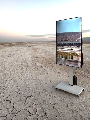 TV Screen in the desert

