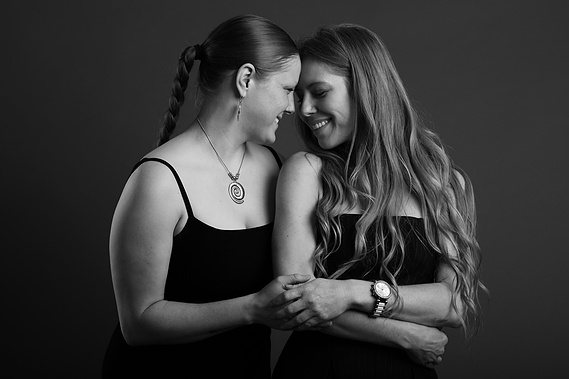 A candid Mother and Daughter Portrait 