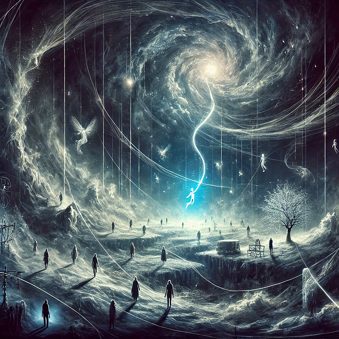 AI art that Zachary Daigle made after ketamine treatment.