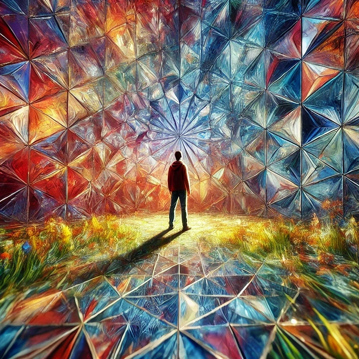 AI art that Zachary Daigle made after ketamine treatment.