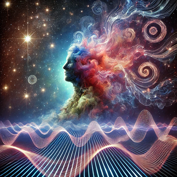 AI art that Zachary Daigle made after ketamine treatment.