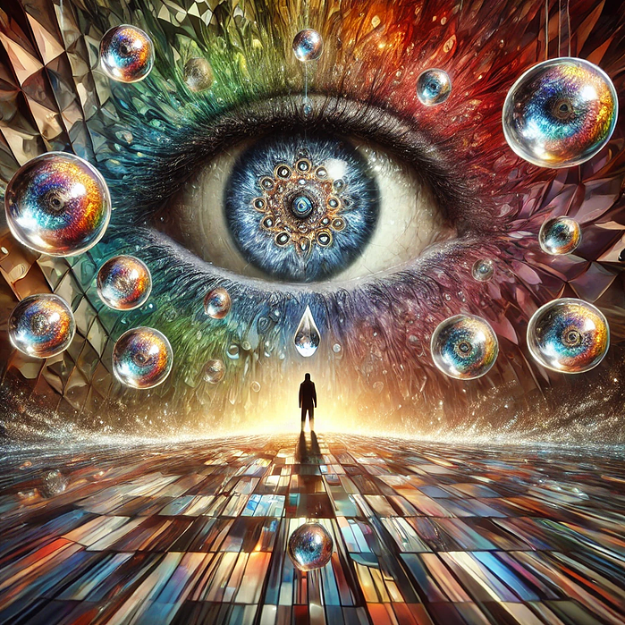 AI art that Zachary Daigle made after ketamine treatment.