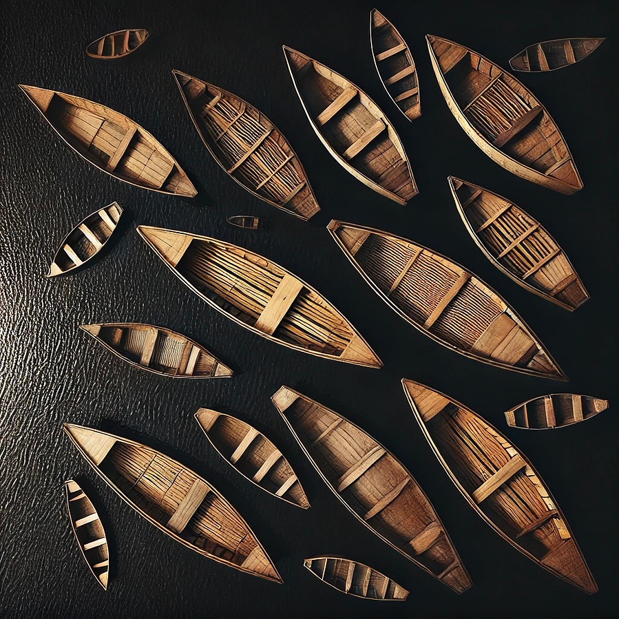 AI image of Canoes 