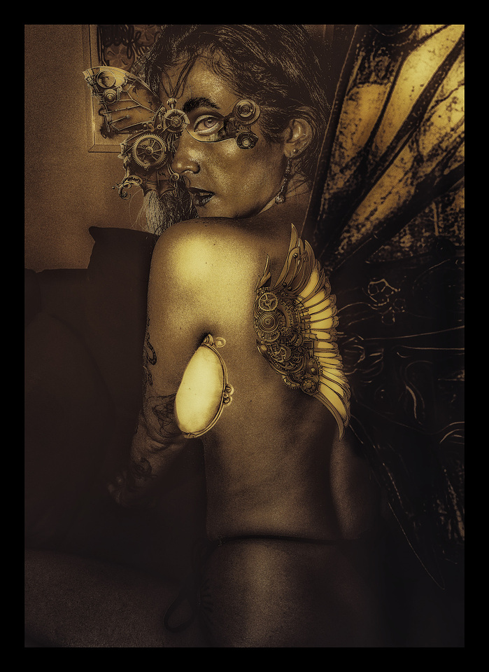 During his stint at NSCAD, Zack Daigle incorporated past photos and art to create stunning steampunk imagery.