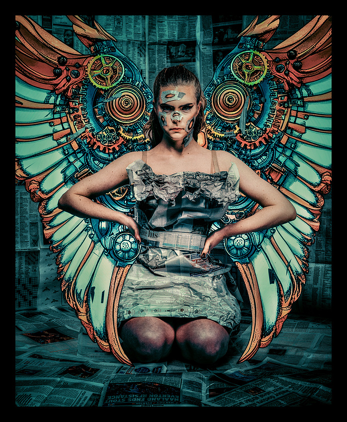 During his stint at NSCAD, Zack Daigle incorporated past photos and art to create stunning steampunk imagery.