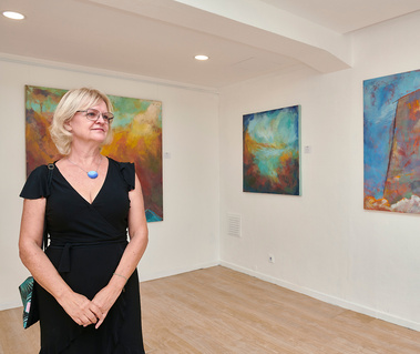 Fresco Gallery, Jessica Dunn , Algarve artist, exhibition, abstract landscapes