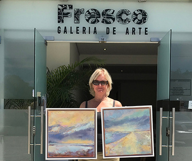 Fresco Gallery, Jessica Dunn , Algarve artist, exhibition, abstract landscapes