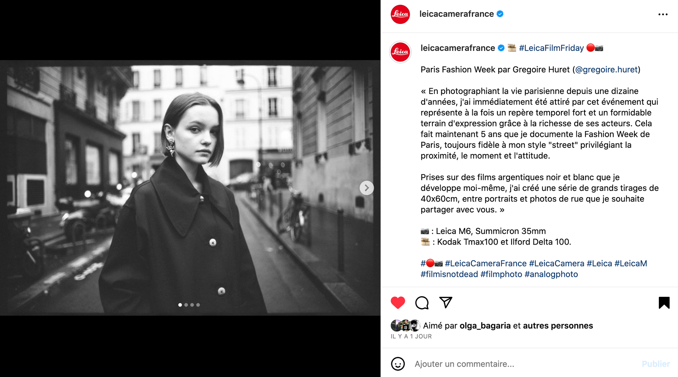 PFW serie by Grégoire Huret on Leica instagram account