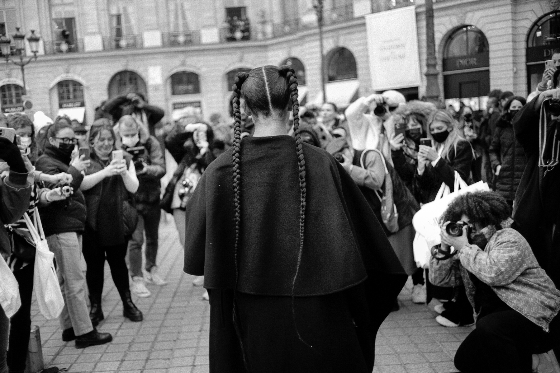 35mm photos shot at Valentino Paris Fashion Week 2022 by Grégoire Huret, on kodak film with Leica M6