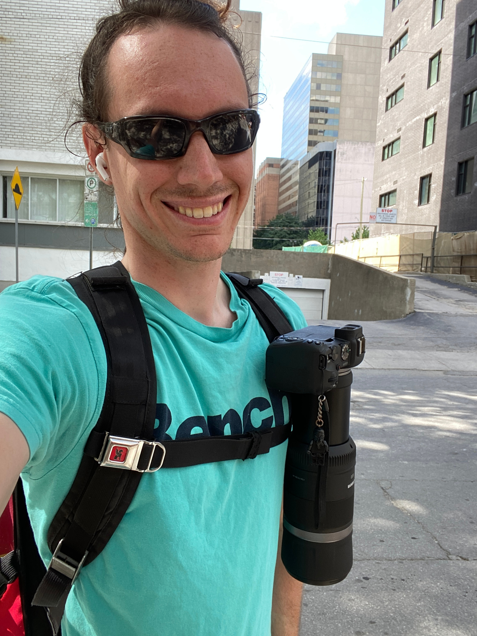selfie with my CHROME backpack and CANON RP with 600MM LENS