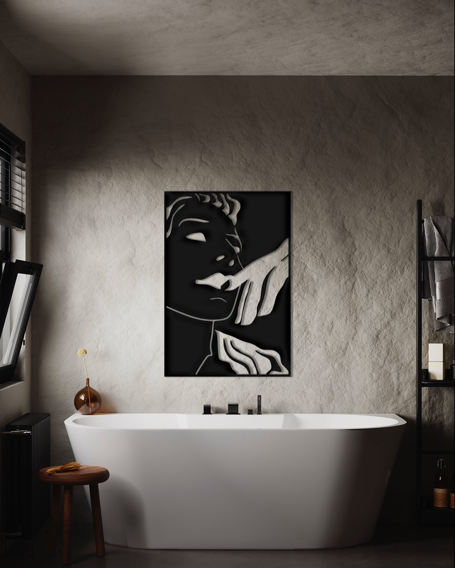 This is "Helena" an artwork of the artist Marcello Ghirardi Paganella, part of  its "Suggestion" Collection.