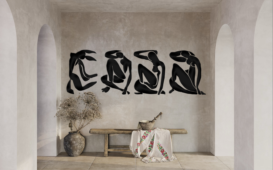 This is "Naked Black" an artwork of the artist Marcello Ghirardi Paganella, part of  its "Tribute" Collection.