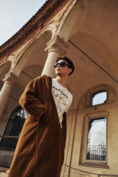 Max Kuesel for Max Mara during Milan Fashion Week 2023