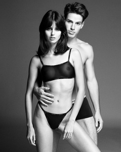 Alex Valentin et Justine Soranzo photographed by Adam Amouri in Paris Tokyo New York. Beautiful bodies lingerie workout 