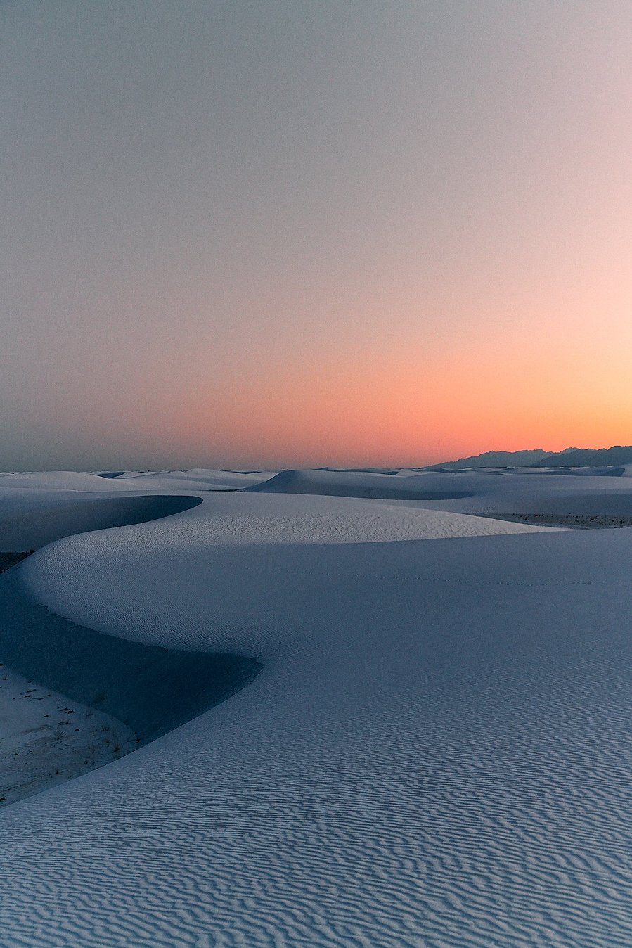 White Sands National Park sunset and dunes