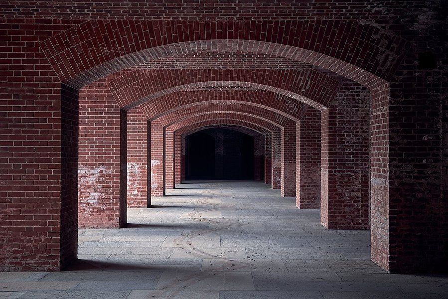 Under the Golden Gate Bridge on the San Francisco side is an NPS site called Fort Point. When I saw this I'm so glad I had the tripod. 