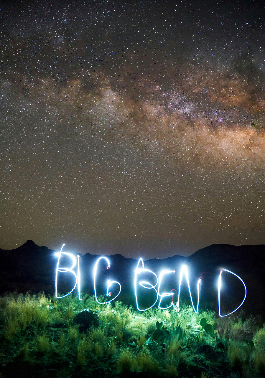 The Milky Way's galactic core in Big Bend National Park