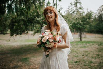 Country Wedding Morning with bride in Courtenay, Vancouver Island