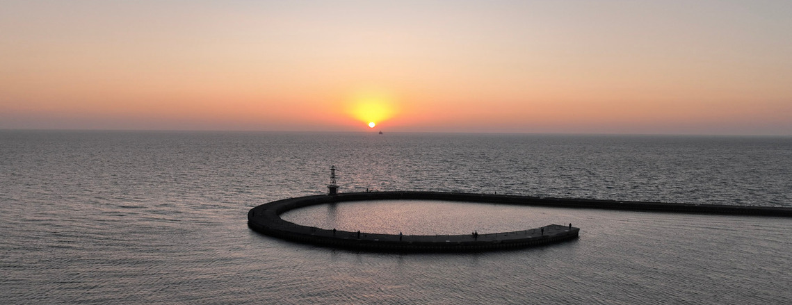 Sunrise over Lake Michigan