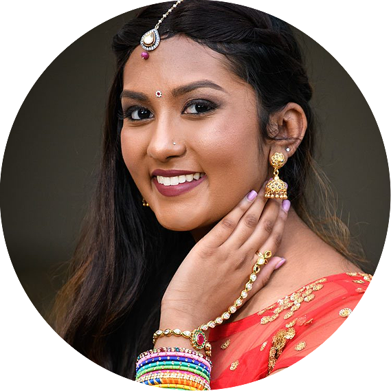 Indian Senior Pictures in gorgeous traditional Indian outfits and jewelry 