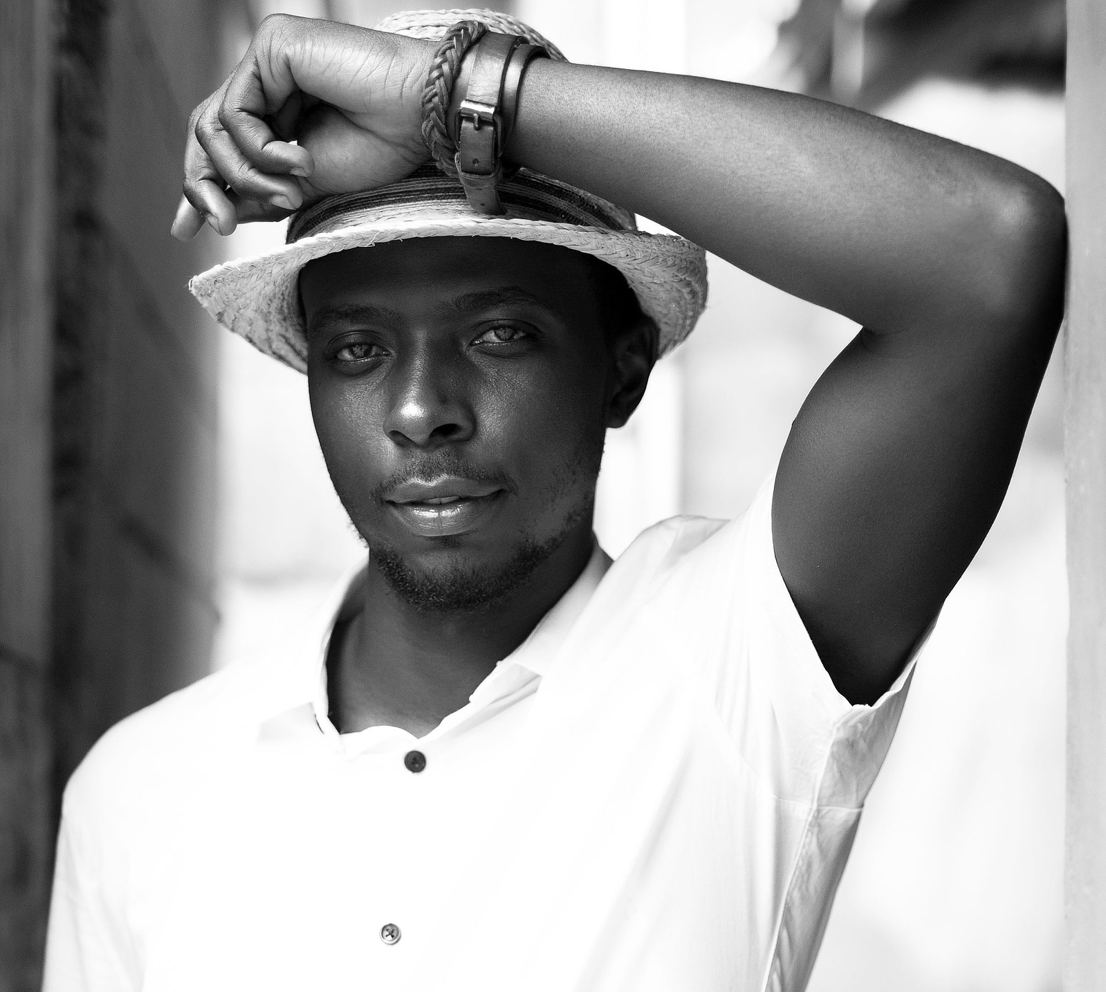 man in fedora hat 